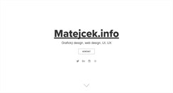 Desktop Screenshot of matejcek.info