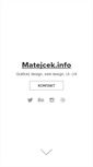 Mobile Screenshot of matejcek.info